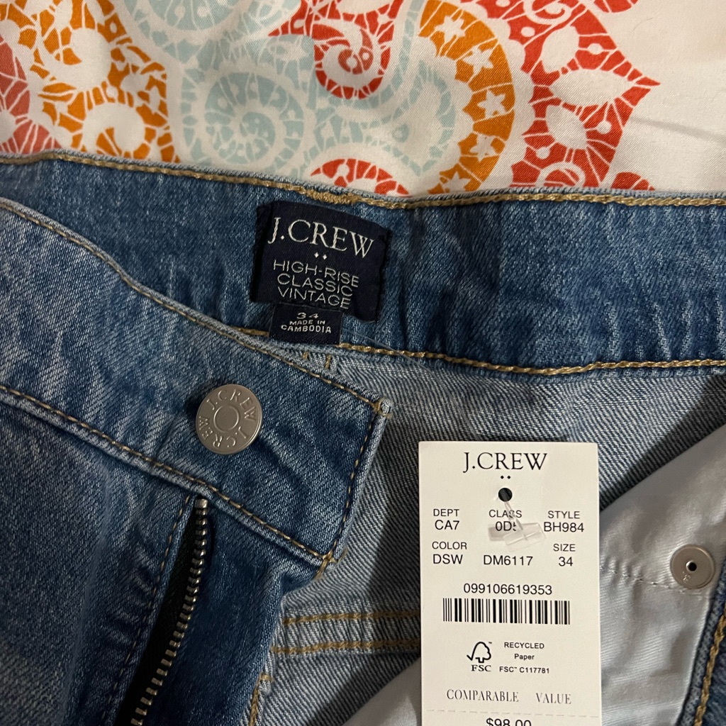 Brand New J Crew Jeans
